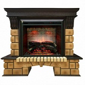 Каминокомплект Real Flame Stone Brick (античный дуб)+Leeds 26 SD