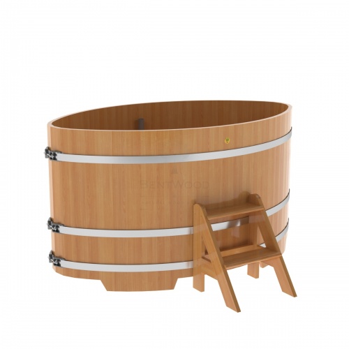 Купель овальная из лиственницы BentWood 1,15х1,83